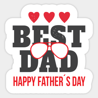 Best Dad Happy Father's Day Funny Gift Father's Day Sticker